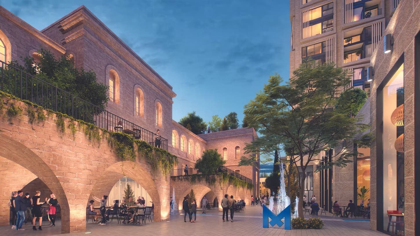 Midtown Jerusalem mixed-use rendering