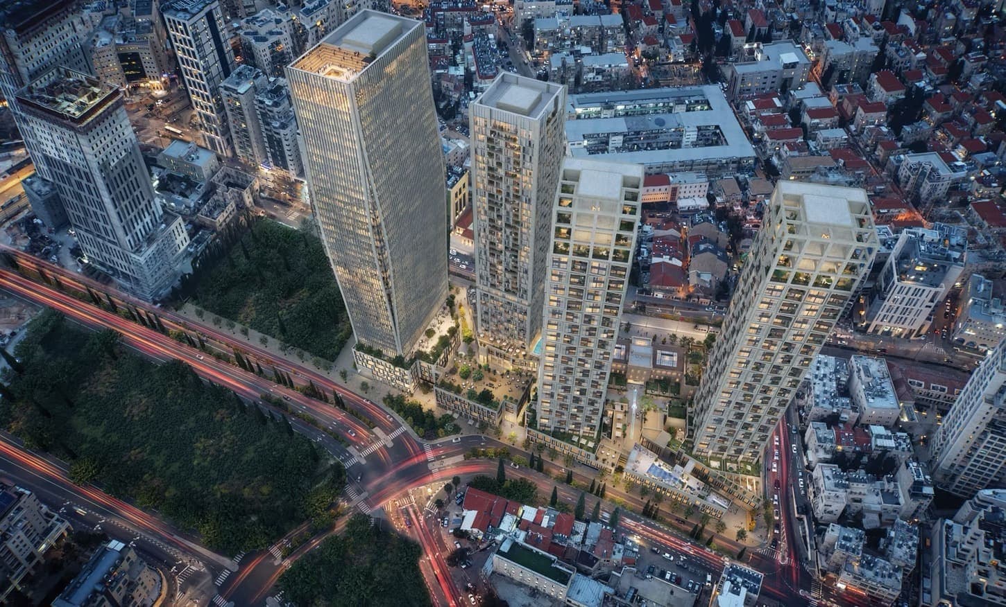 Midtown Jerusalem design rendering